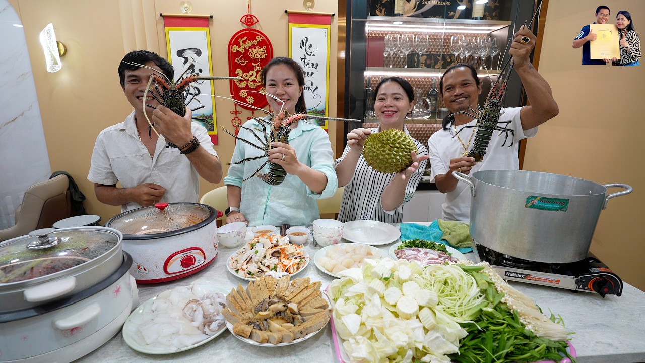 T&ocirc;m h&ugrave;m sen si&ecirc;u ngon mời Song Hỷ Vlog v&agrave; A Gi&agrave; L&agrave;ng T&acirc;y Nguy&ecirc;n tới thăm Nh&agrave; Phạm Dũng Phan Diễm