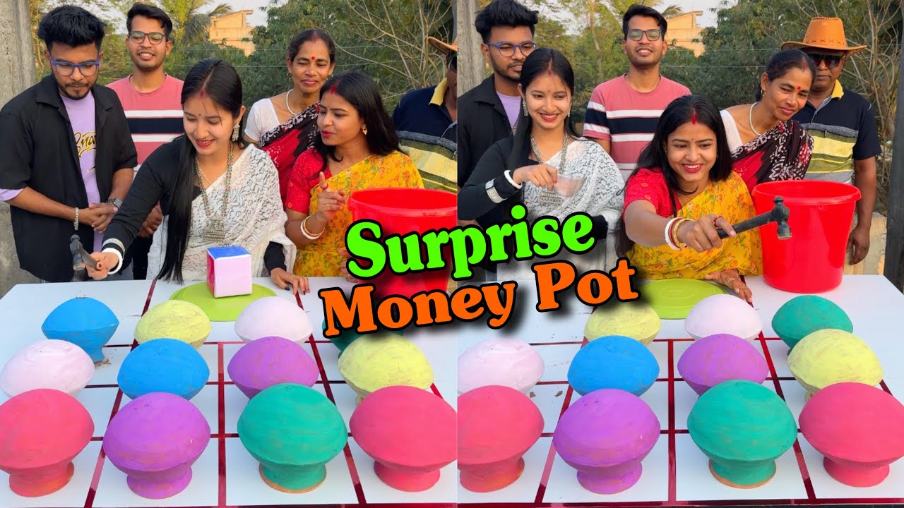 সারপ্রাইজ টাকার হাঁড়ি রঙিন চ্যালেঞ্জ গেম