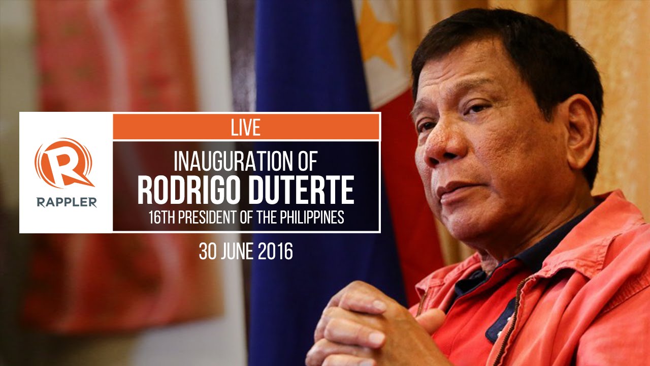 LIVE: Inauguration of Rodrigo Duterte
