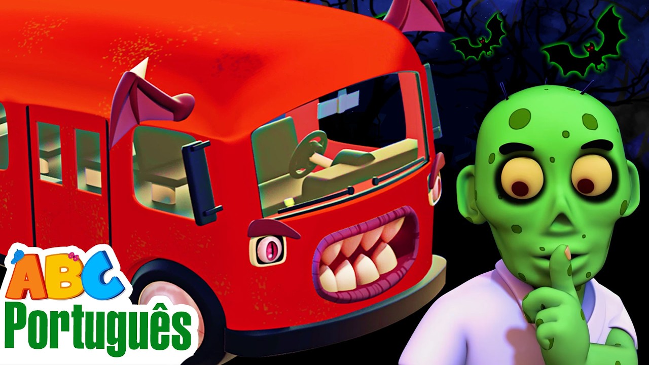 A Rodas Do Ônibus Roda Roda Dos Zumbis | Rimas Assustadoras | Músicas Infantis | Aqui Bebês Cantam