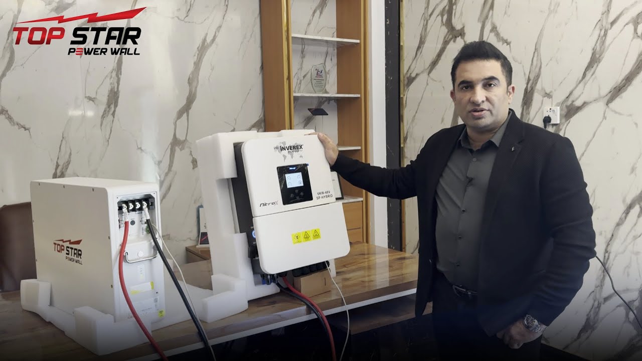 TopStar Solar Powerwall Synced with Inverex Nitrox Inverter #nitrox #inverex #topstar #powerwall