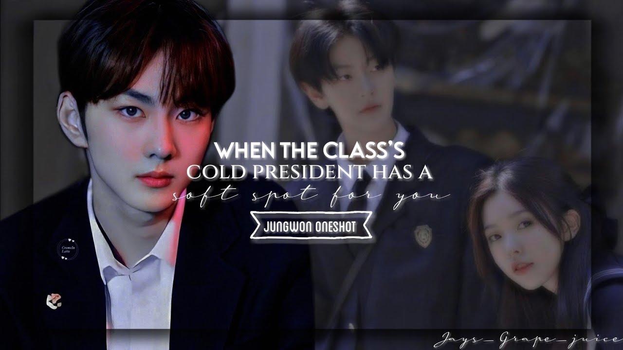Jungwon Oneshot ||When the class's cold president has a soft spot for you|| Enhypen ff