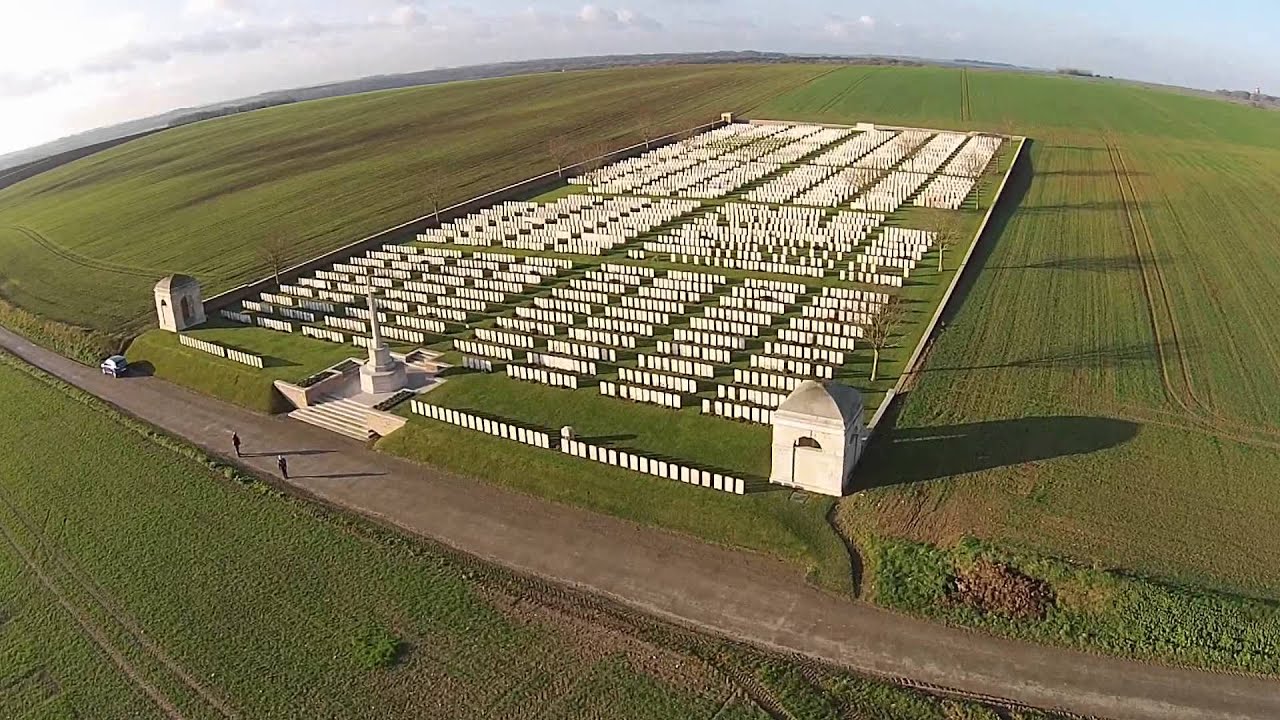Above The Battlefield: Ovillers Military Cemetery, Somme