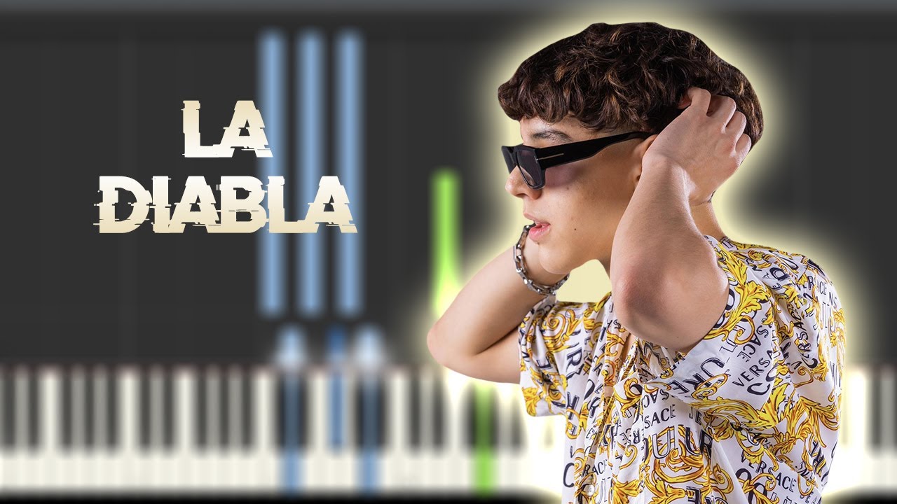 Xavi - La Diabla | Instrumental Piano Tutorial / Partitura / Karaoke / MIDI