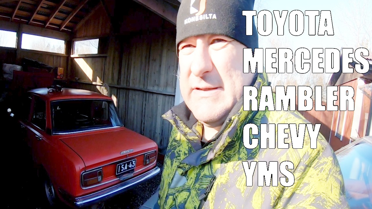 Käynnistellään pihan autoja yms.