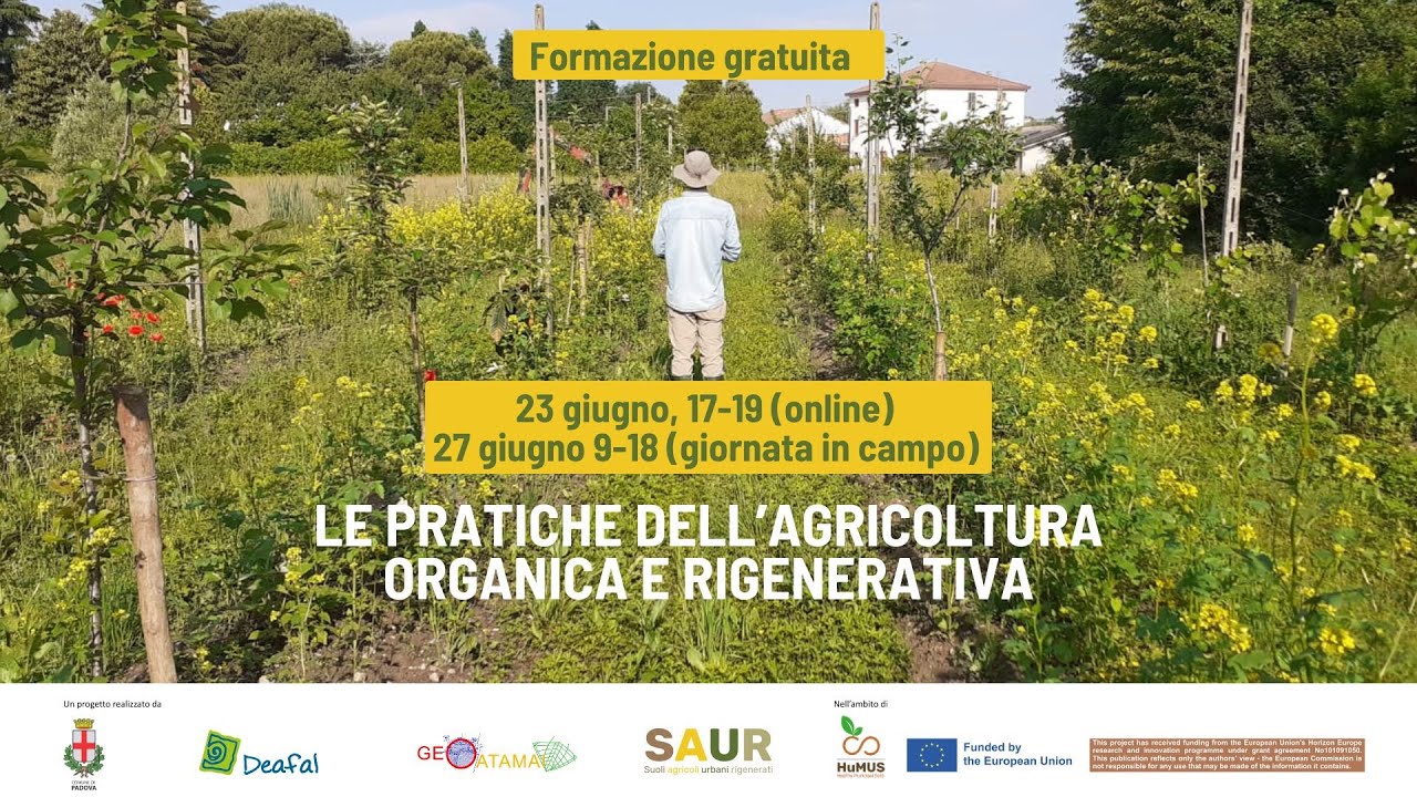 Formazione gratuita sulle Pratiche dell’Agricoltura Organica e Rigenerativa