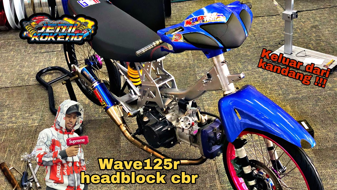 PROJECT WAVE 125R HEADBLOCK CBR ON !!! PROJECT BY JEMI KOKENG