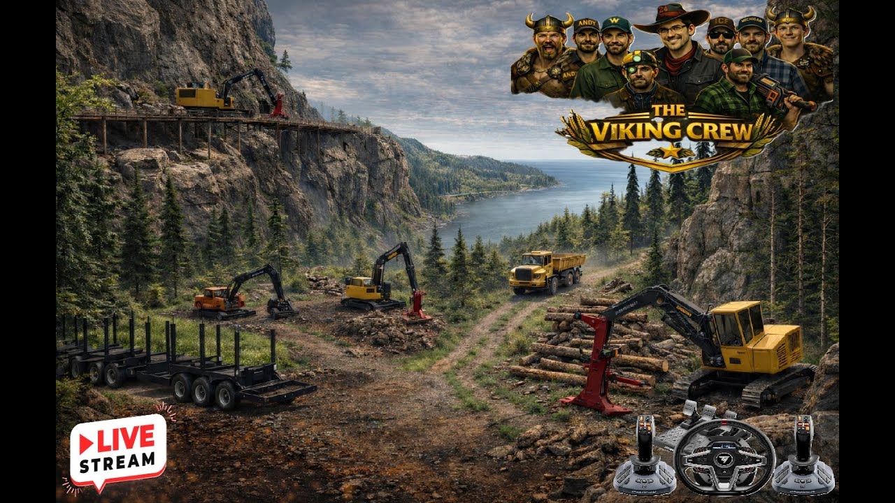 Heavy Logging on the Mountainside | THEVIKINGCREW