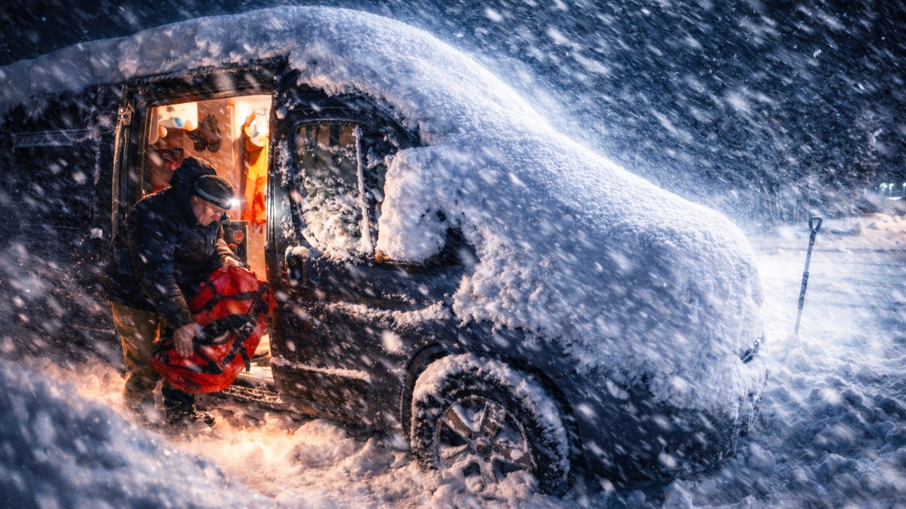 I Abandoned My Van to Face the WORST Blizzard of a Lifetime: Arctic Life Surviving Extreme Snowstorm