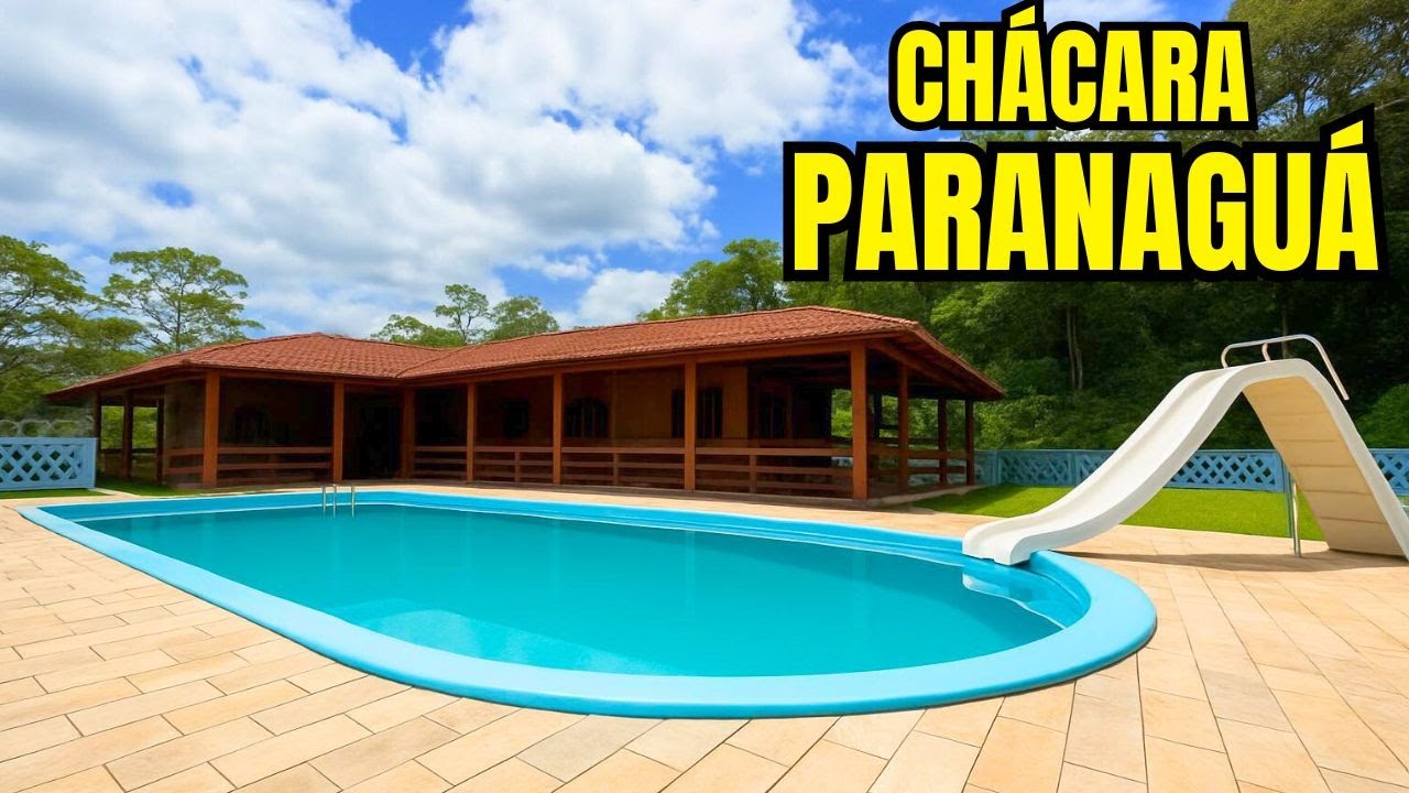 6 ALQUEIRES EM PARANAGUÁ PR | CHÁCARA COM CASA, PISCINA E NASCENTE | 3 TANQUES DE PEIXES | 2.5M