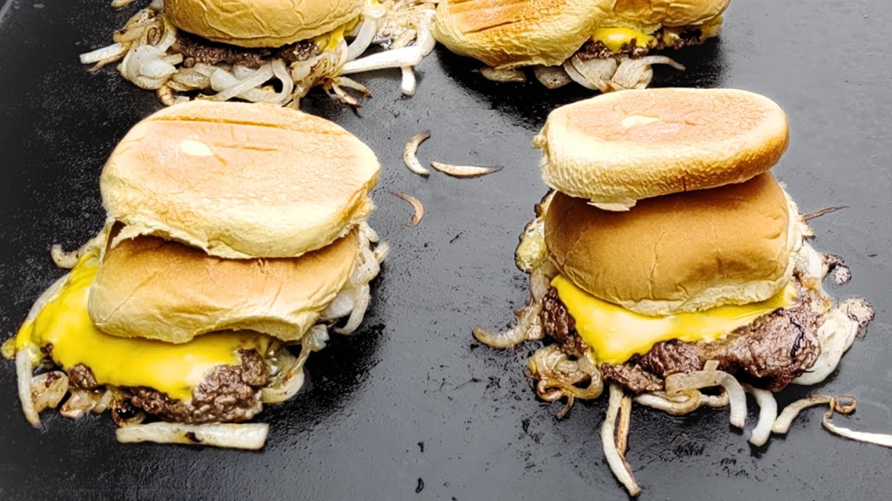 How To Make an Oklahoma Fried Onion Burger on a Griddle