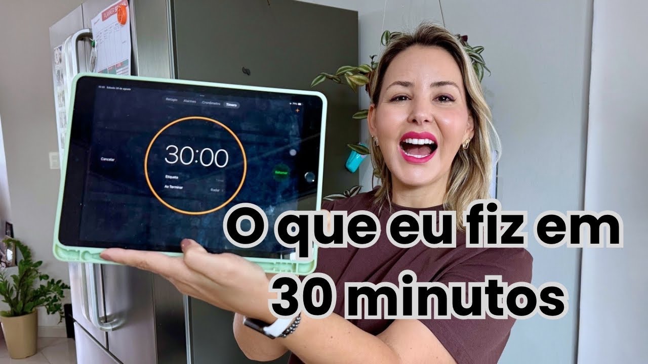 ⏰ Casa Organizada em 30 Minutos  /Rotina Real de Limpeza com Cronômetro ⏱️ 