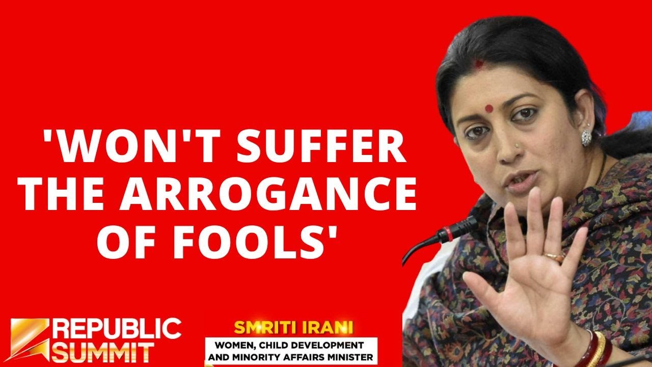 Smriti Irani, Union Minister Of Women & Child Development, Minority Affairs | Republic Summit