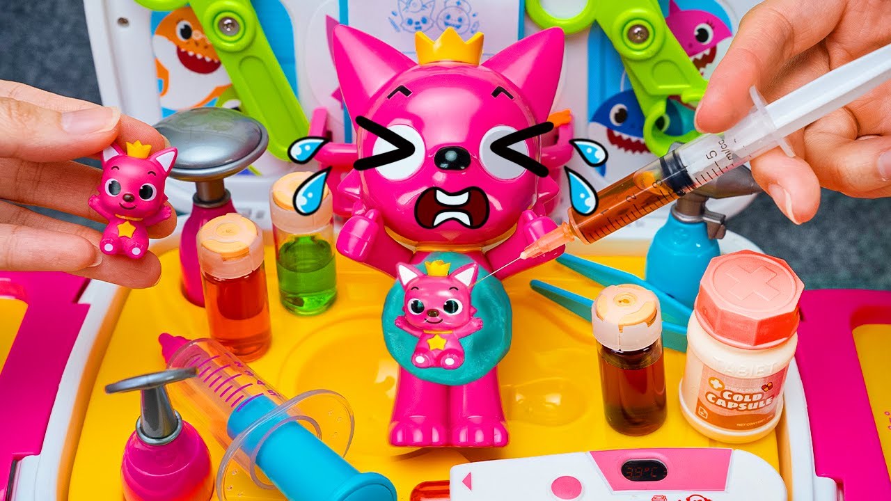 12 Minutes Satisfying Unboxing Cute Pinkfong Doctor Play Set, Ambulance Toys Asmr Review