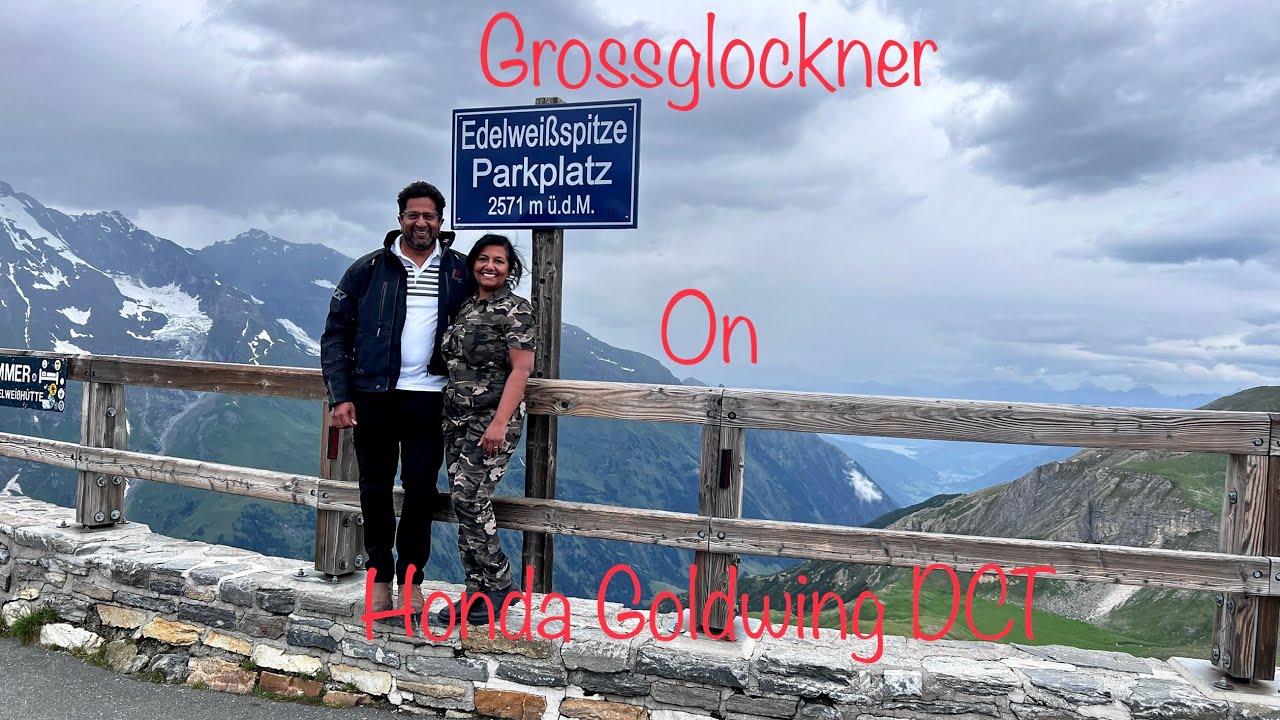 Grossglockner Pass, Austria on Honda Goldwing DCT with pillion rider