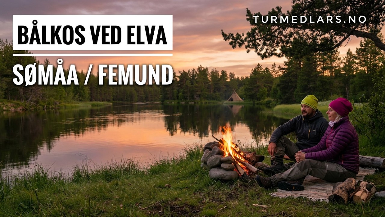 Fisketur med overnatting i lavvo ved elva Sømåa i Femund  - Juli 2020 - turmedlars.no