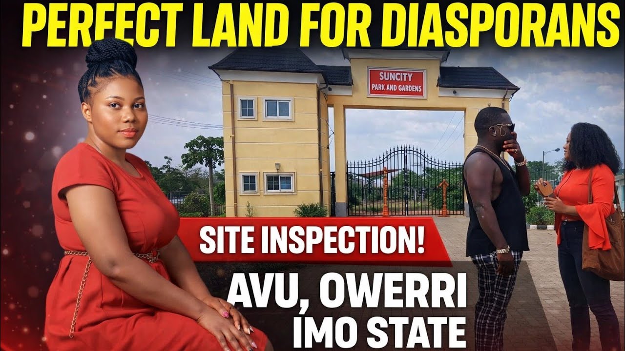 Diaspora Alert! Land Site Inspection at SunCity Park & Gardens | Avu, Owerri |16M C of O.