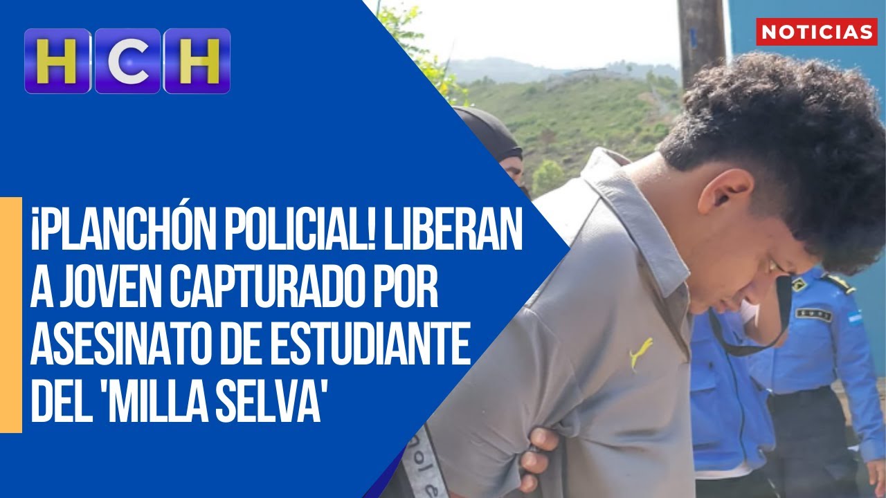 ¡Planchón policial! Liberan a joven capturado por asesinato de estudiante del 'Milla Selva'