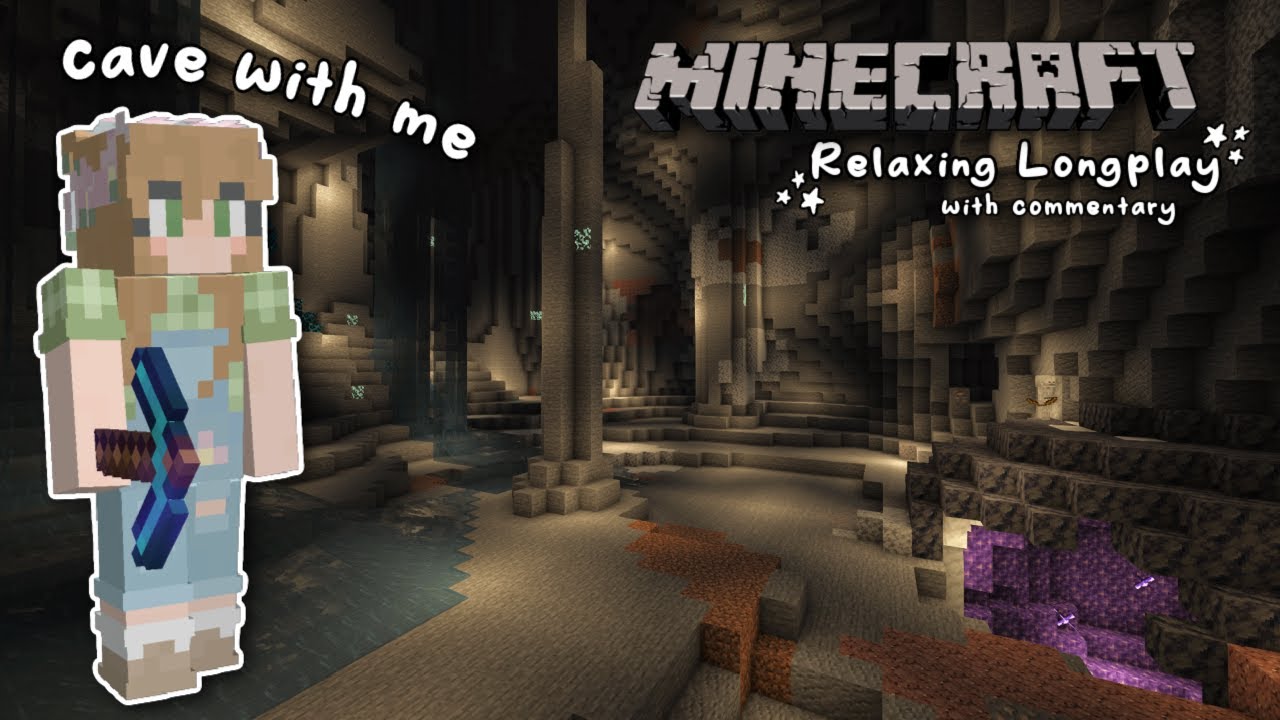 Cozy Caving Longplay (with commentary) 💜 | 1.20 Minecraft Survival