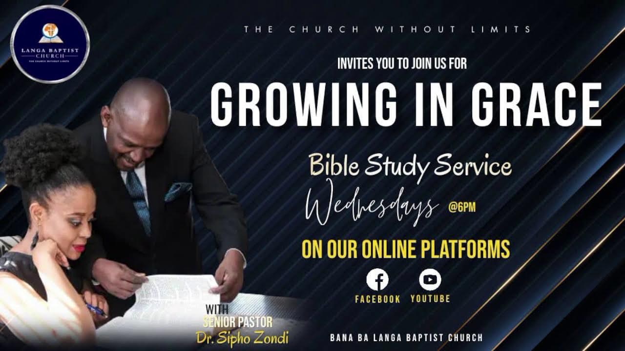 Welcome to Growing in Grace Bible Study - 25 February 2026