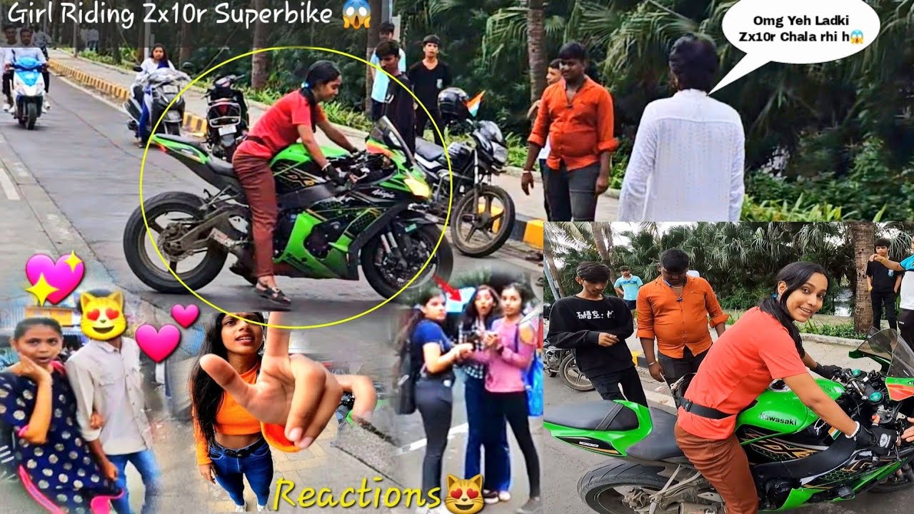 Superbikes Girls Reactions in Mumbai