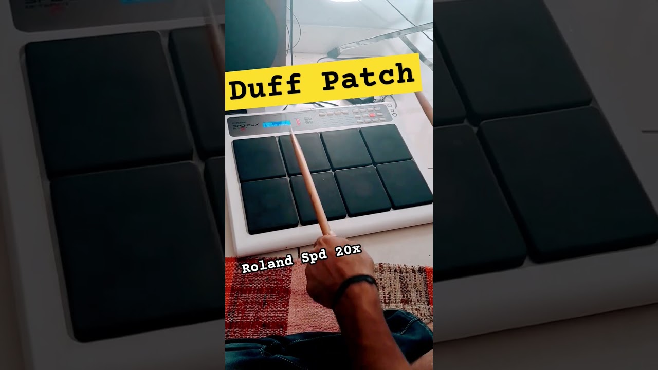 Roland Spd 20x Duff Patch Very easy playing #Roland #octapad #mmpvyas #shorts