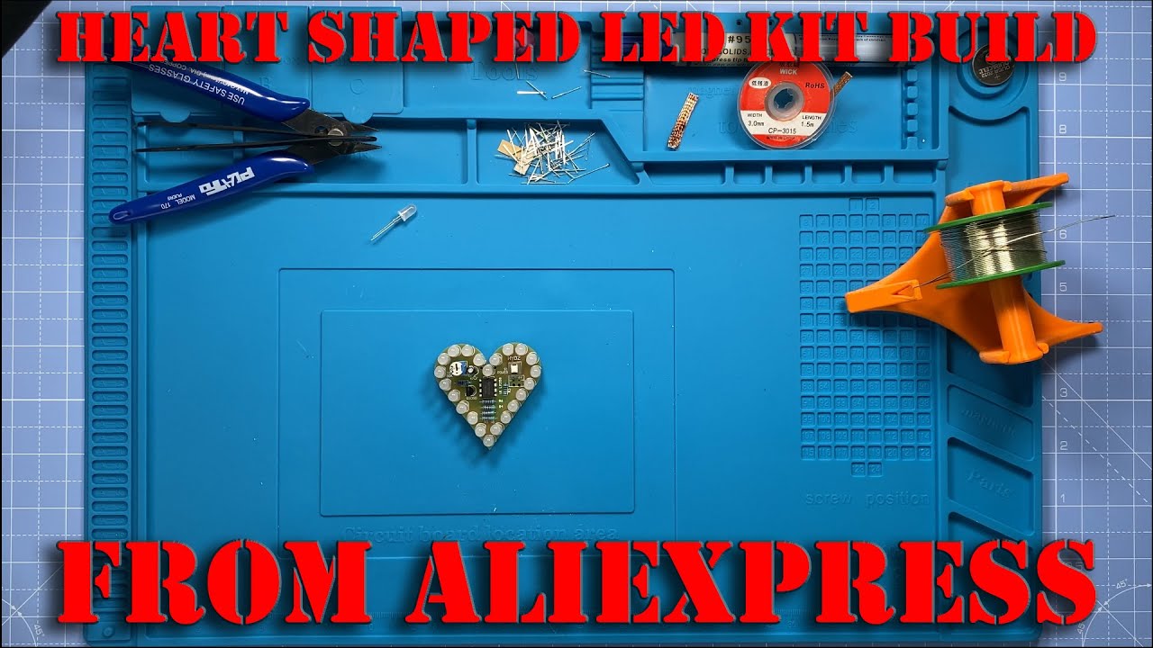 Heart Shaped LED DIY Kit Build #AliExpress