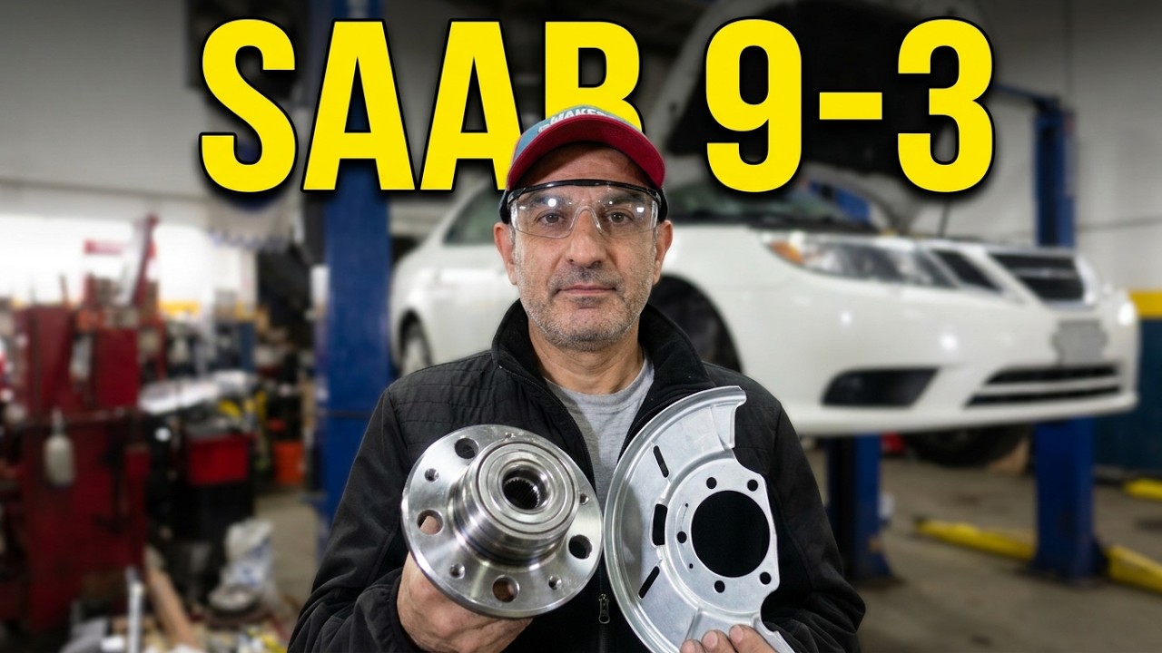 Как заменить ступицу переднего колеса и подшипниковый узел SAAB 9-3 2003-2011 (часть 2)