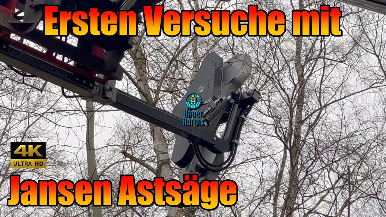 Jansen Astsäge erste Versuche mit Bobcat TL470