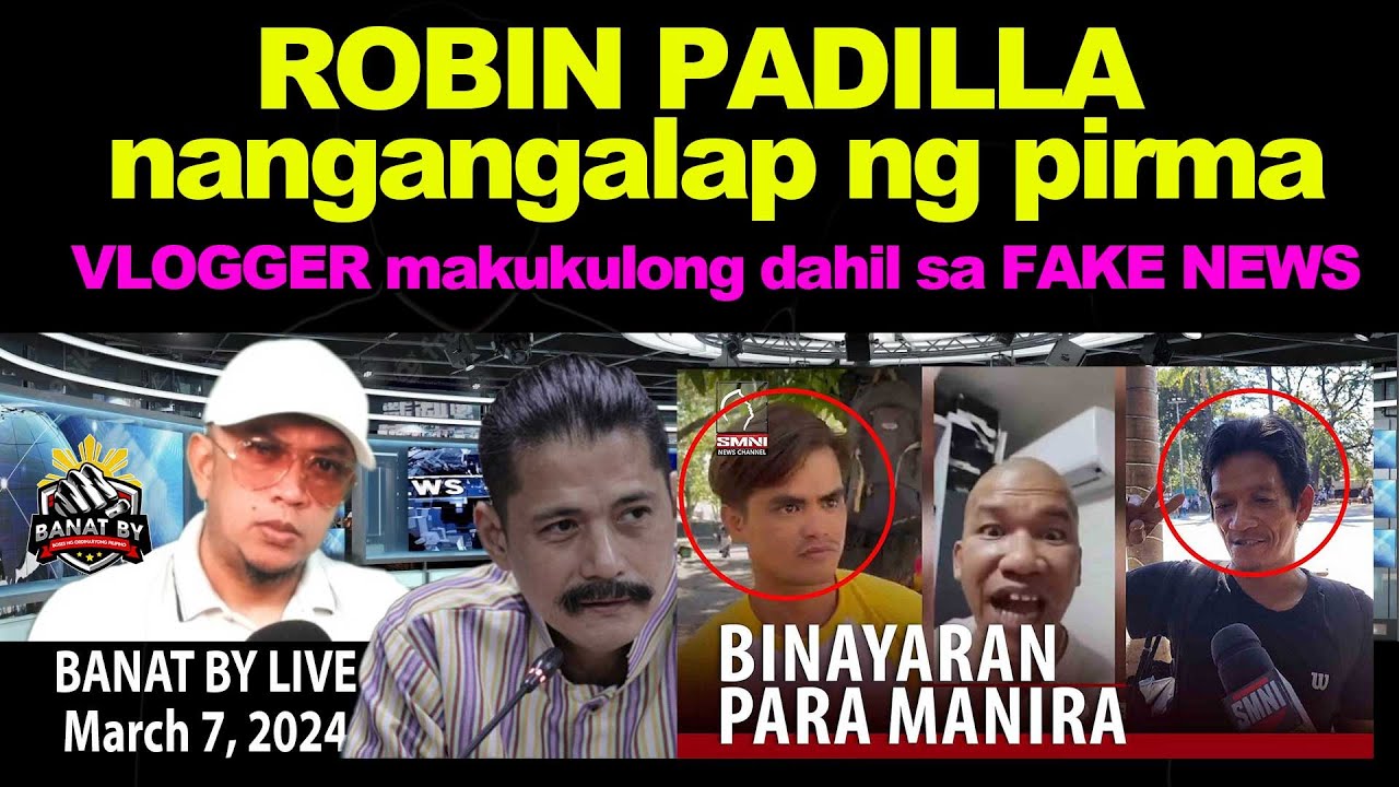 ROBIN PADILLA nangangalap ng PIRMA, NIÑO BARZAGA makukulong uli???