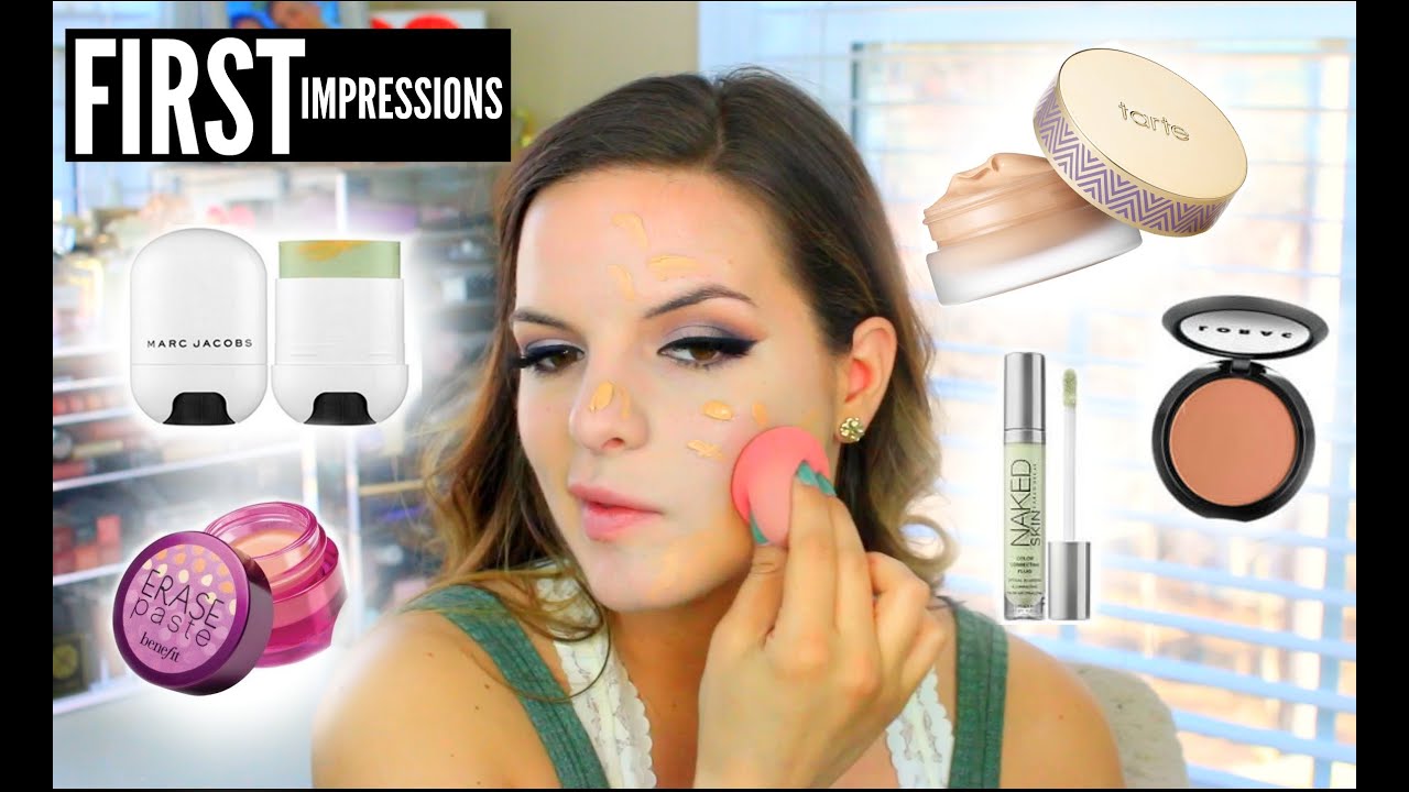 TRYING NEW MAKEUP PRODUCTS! 5 First Impressions & Demo | Casey Holmes