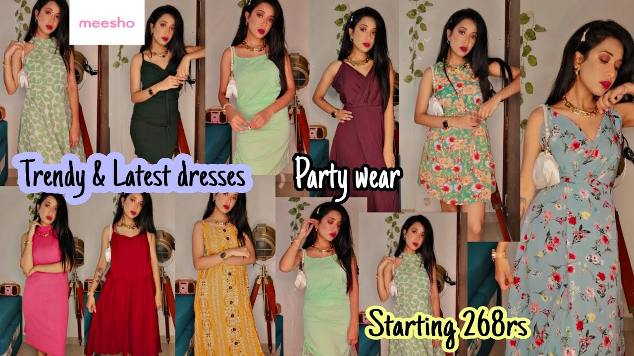 MEESHO DRESS HAUL | LATEST & TRENDY MEESHO DRESSES | SLIT DRESS, EVENING GOWN |STARTING 268RS
