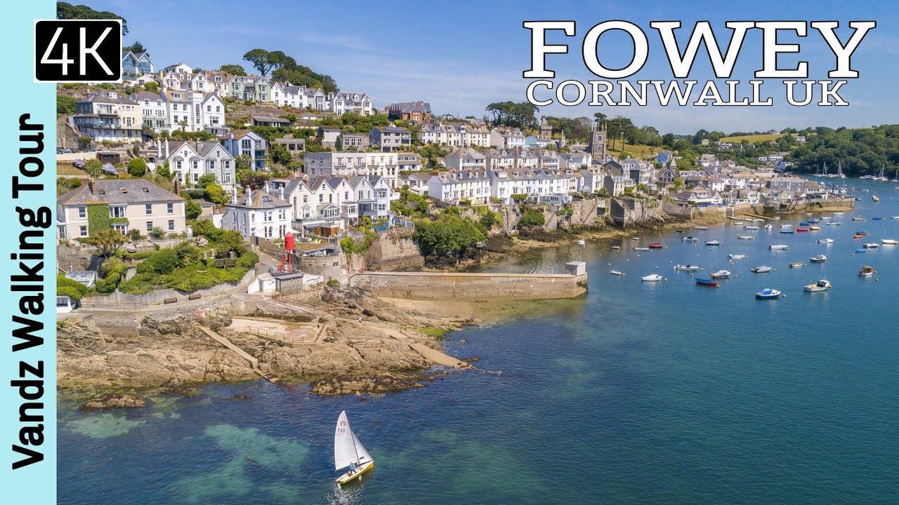 Fowey & Readymoney Cove Cornwall UK🇬🇧 - Walking Tour