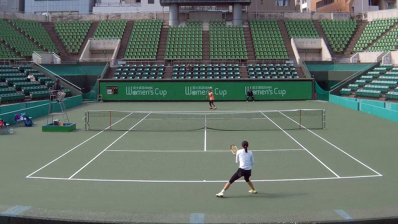 2019.4.11 プランジャラ・ヤドラパリvs日比万葉 3/8 女子シングルス本戦2回戦【ITF ワールドテニスツアー富士薬品セイムス ウィメンズカップin大阪】