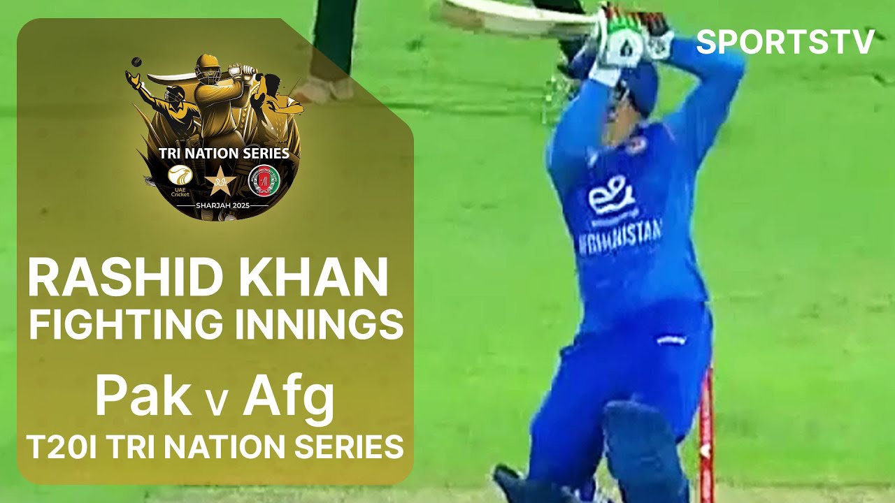 Rashid Khan Scores 39 Runs | Afghanistan vs Pakistan | T20I Tri Nation Series 2025 | Match 1 | M3Q1K