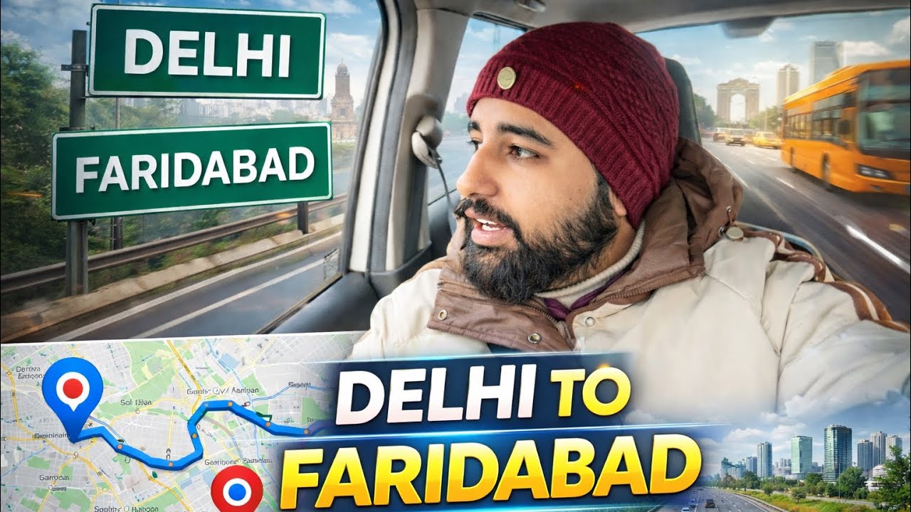 Delhi se Faridabad&hellip; road pe kya-kya dekhne ko mila 😳🚗