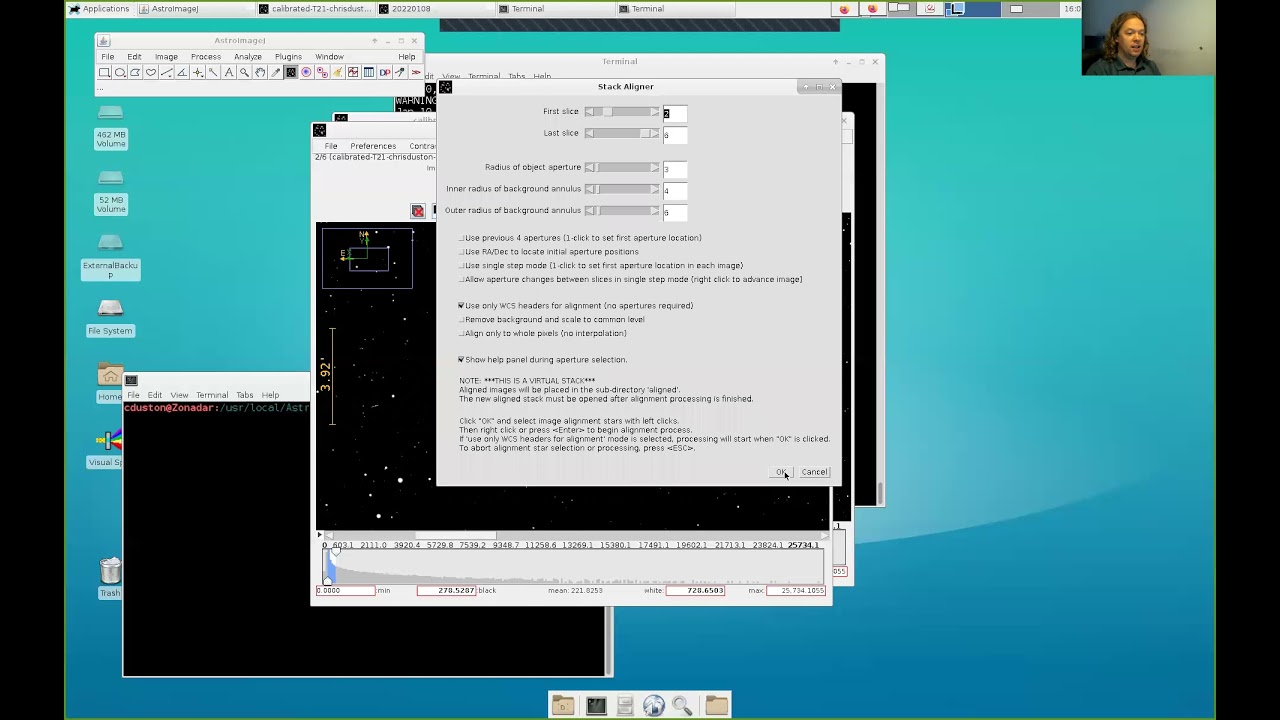 Downloading and Stacking in AstroimageJ (Basics)