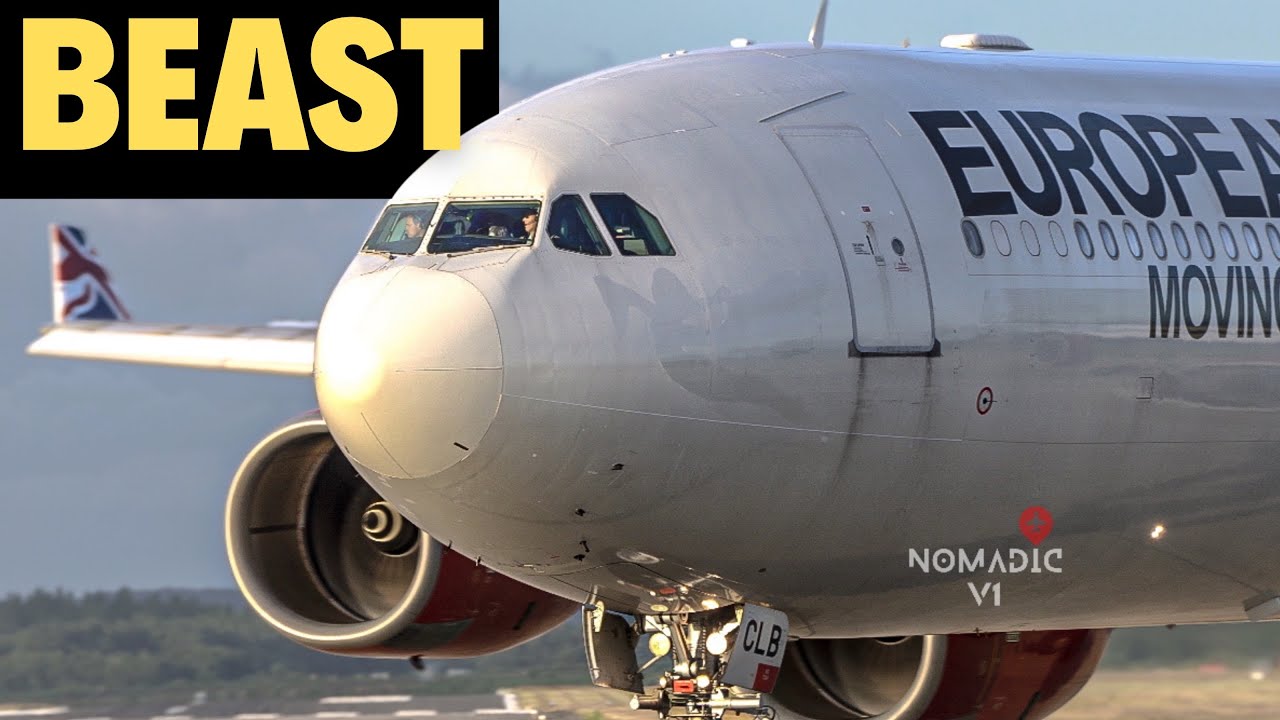 10 Minutes of Stunning Airbus A340-600 Landings and Takeoffs!