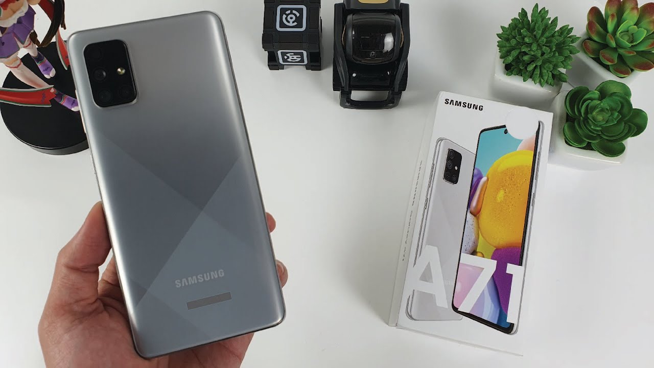 Samsung Galaxy A71 Haze Crush Silver Color Unboxing | Hands-On, Unbox, Set Up new, Camera Test