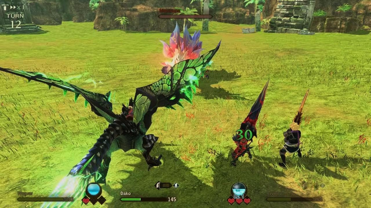 Doing zone 1 in special elders lair in MONSTER HUNTER STORIES 2