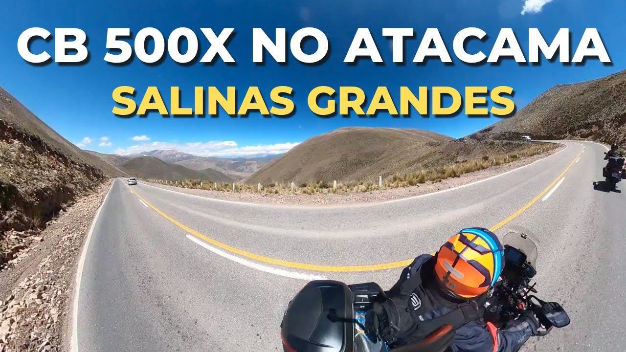 HONDA CB 500X RUMO AS SALINAS GRANDES NA ARGENTINA - 06/?? #ATACAMA