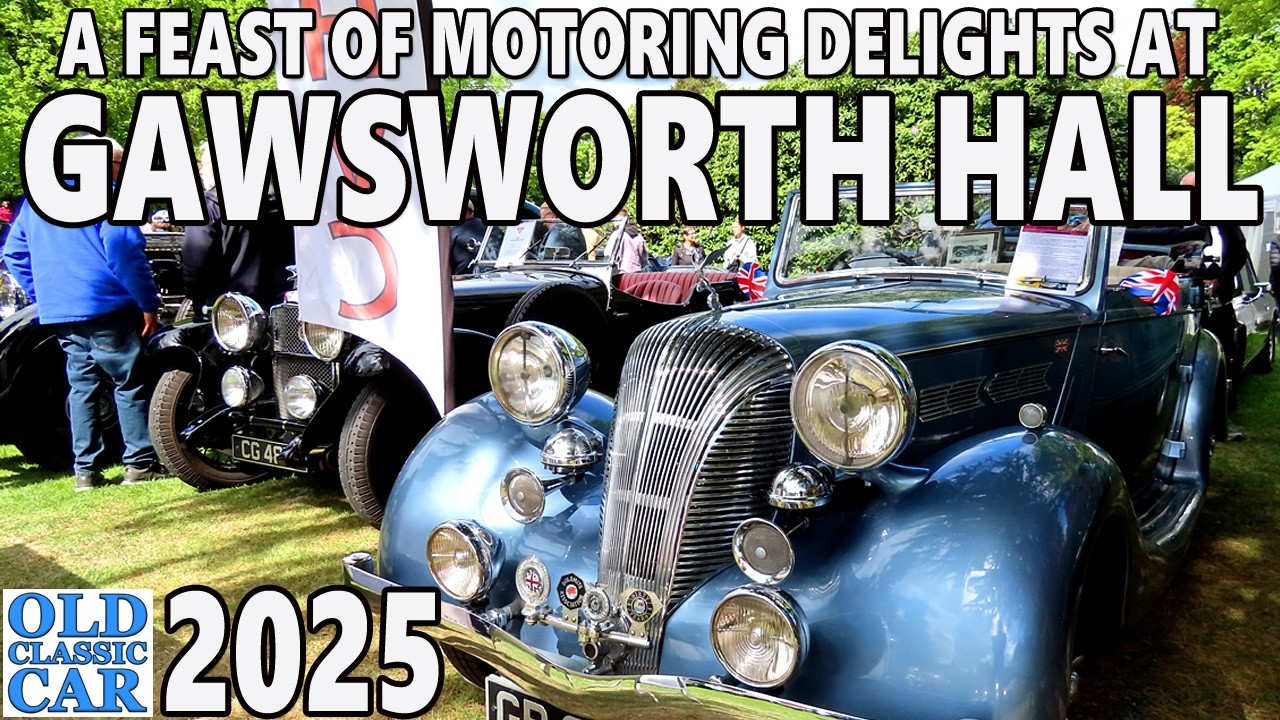 We visit GAWSWORTH HALL classic car show 2025