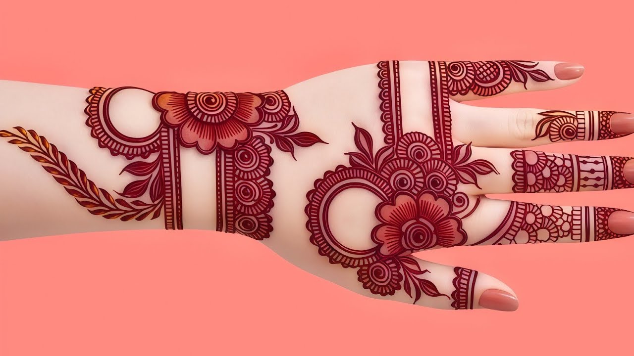 Very Easy Front Hand Mehndi Design for Beginners | 5 Minute Simple Mehndi 