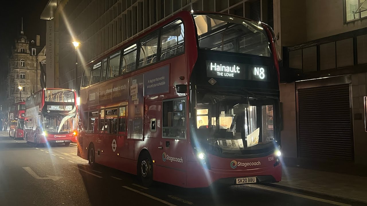 Full Sunrise Journey on London’s Night Bus Route N8 | Oxford Circus to Hainault The Lowe 🌅☀️
