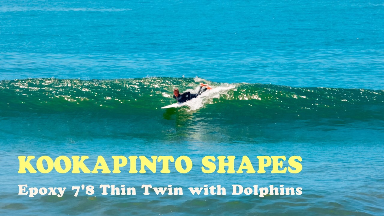 Kookapinto Shapes | Corey Colapinto surfing an Epoxy 7'8 Thin Twin with Dolphins