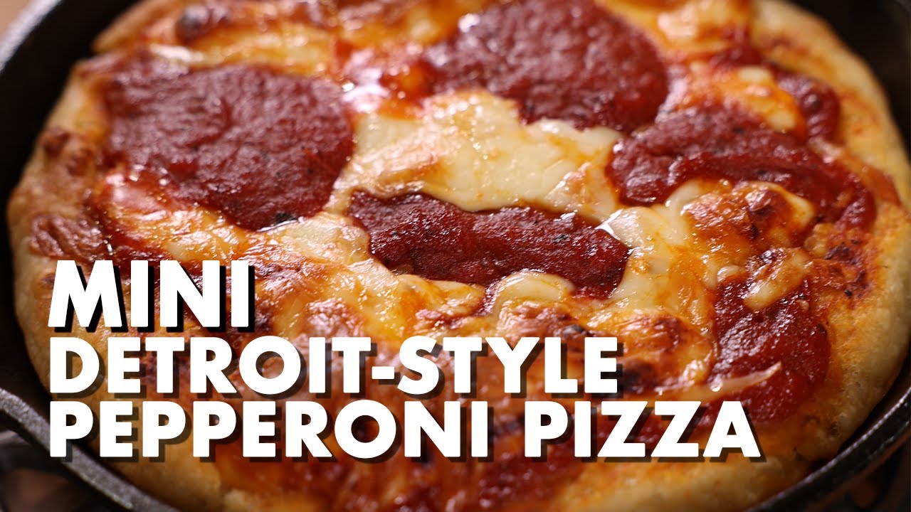 Mini Pepperoni Pizza - Detroit Style!