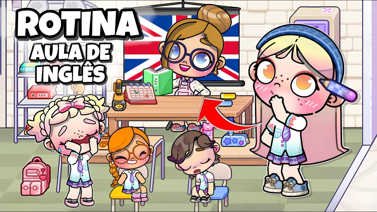 ROTINA AULA DE INGLÊS 📚👩‍🏫 | NOVA ESCOLA | AVATAR WORLD ROTINAS HISTÓRIAS PAZU
