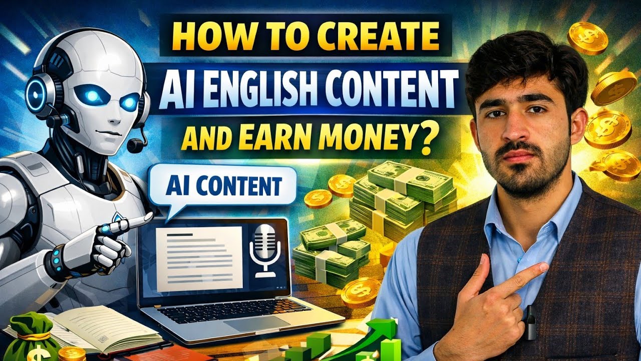 How To Create AI English Content and Earn Money Online | Step-by-Step Beginner Guide (2026)