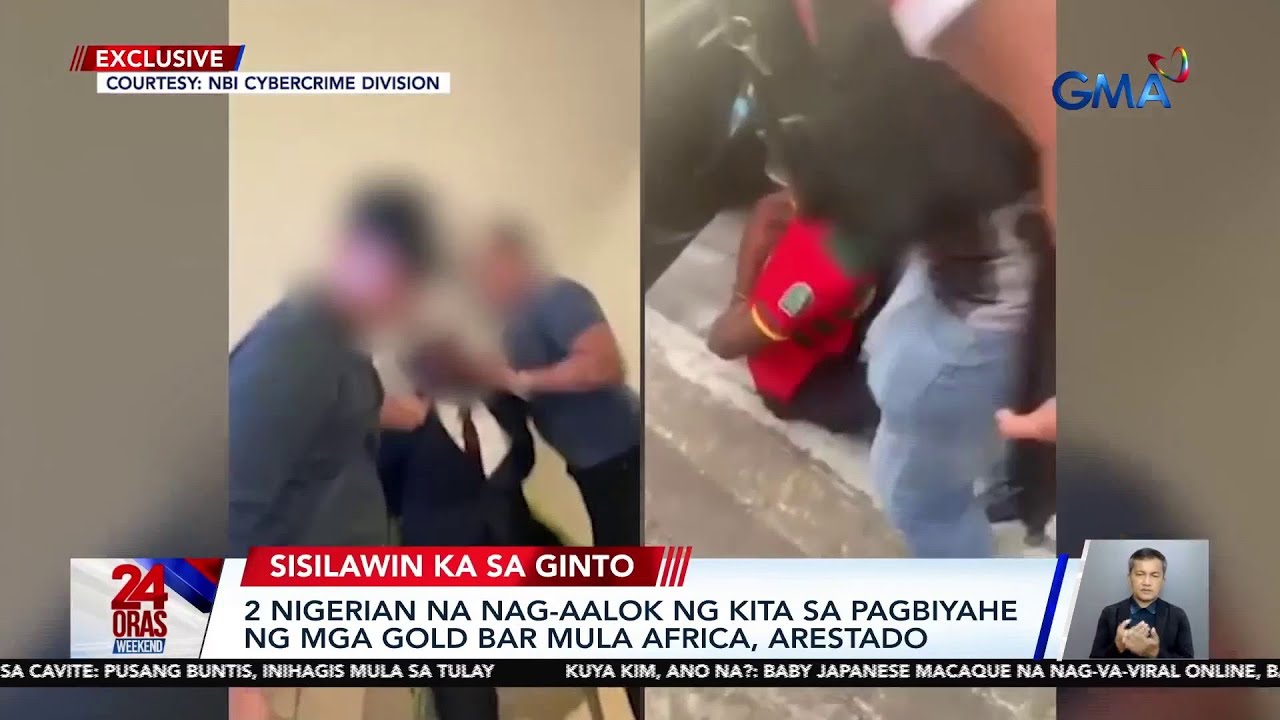 2 Nigerians arrested for gold bar transport fraud | 24 Oras Weekend