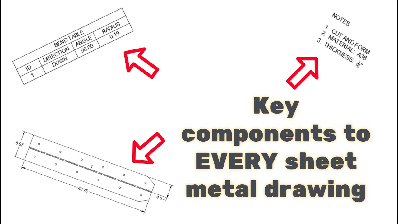 Fusion 360 - What EVERY sheet metal drawing NEEDS TO HAVE